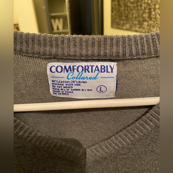 Comfortably Collard v neck sweater - Picture 3 of 3